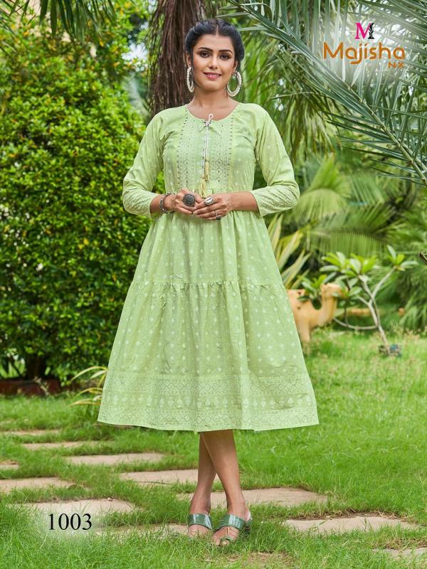 Majisha Nx Nykaa 1 Cotton Wear Anarkali Short Kurti Collection